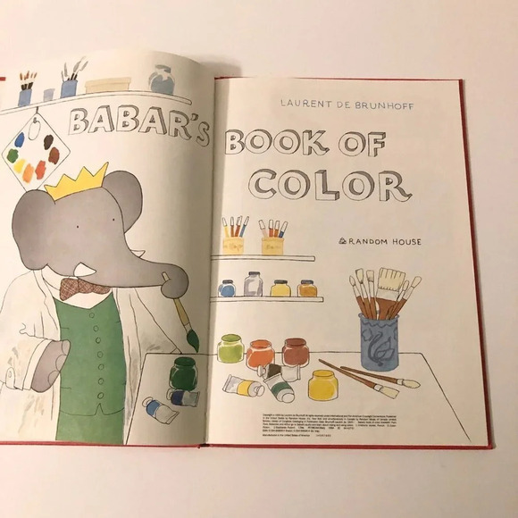 Vtg 1984 Babars Book of Color by Laurent DeBrunhoff Random House - Picture 7 of 16